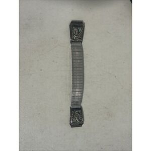 Vtg Navajo Ivan Kee Silver Sterling Spiderweb Turquoise Eagle Feather Watch Tips